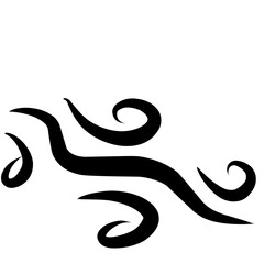 Doodle wind illustration vector