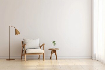 Fototapeta na wymiar white chair in a room