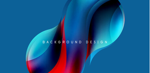 Elegant waves and flowing fluid abstract background. Template for covers, templates, flyers, placards, brochures, banners
