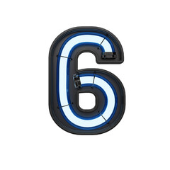 Obraz premium Futuristic Neon 3D Alphabet or PNG Letters