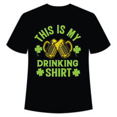 St. Patrick's Day Shirt Design Print Template, Lucky Charms, Irish, everyone has a little luck Typography Design