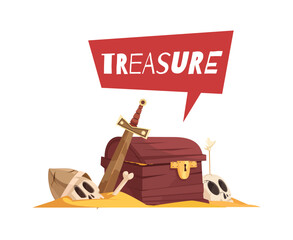 Treasure Chest Archeology Composition