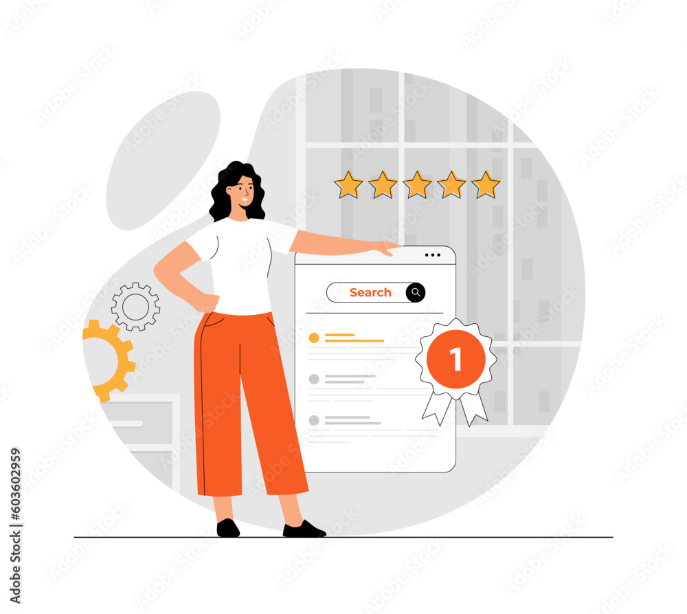 Wall mural search engine optimization for website keyword ranking development. digital marketing strategy. webs