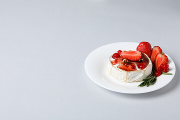 Concept of delicious French food - Camembert cheese