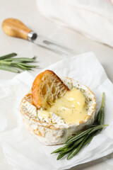 Concept of delicious French food - Camembert cheese