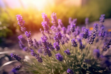 lavender flowers in sun