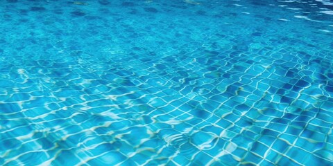 Fototapeta na wymiar Water in swimming pool. Clear pool water background