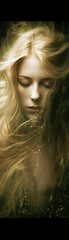 Naklejka premium Venus, the goddess of love, desire and beauty. Visualized by a beautiful female model. Generative AI illustrations