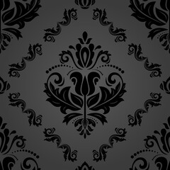 Orient classic pattern. Seamless abstract background with vintage elements. Orient dark pattern. Ornament for wallpapers and packaging