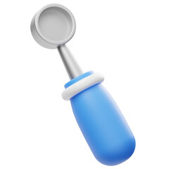 Mouth Mirror Equipment 3D Icon