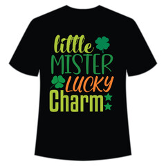 St. Patrick's Day Shirt Design Print Template, Lucky Charms, Irish, everyone has a little luck Typography Design