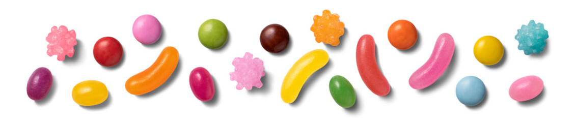 カラフルなお菓子の背景テクスチャー