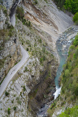 Road leading towards mountains