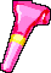 horn party whistle game pixel art retro vector. bit horn party whistle. old vintage illustration