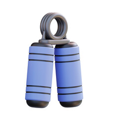 3d illustration hand grip