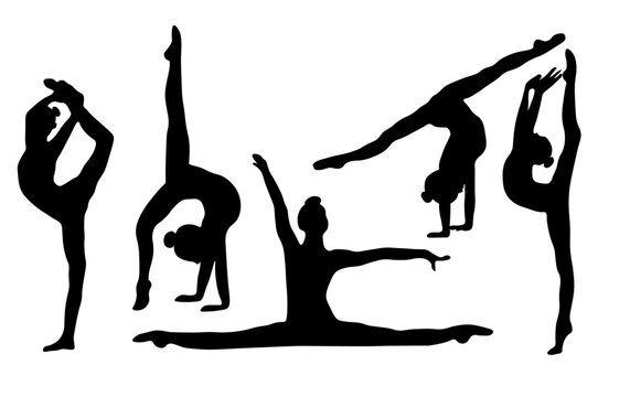 Gymnastics Silhouette Stock Photos and Pictures - 73,601 Images