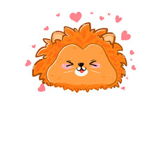 Fototapeta premium lion cartoon 