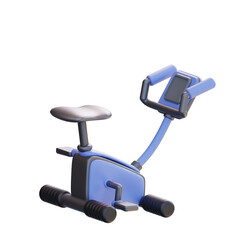  3d illustration Stationary bicycle