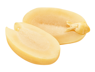 peanut isolated on white background, full depth of field