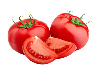 tomato isolated on white background, full depth of field