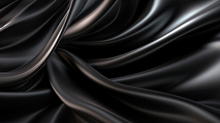 Obraz premium Grey gradient silk fabric background. Generative AI