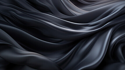 Grey gradient silk fabric background. Generative AI