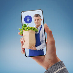 Online grocery shopping app and grocery assistant