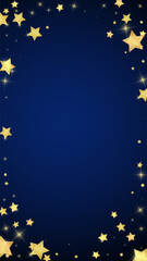 Magic stars vector overlay.  Gold stars scattered