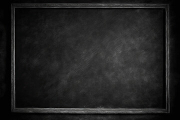 Blank blackboard with frame. Generative AI