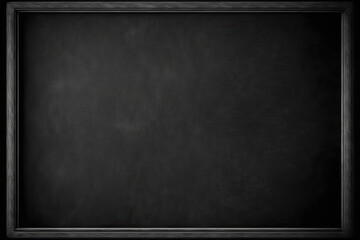 Blank blackboard with frame. Generative AI