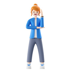 woman style 3d illustration