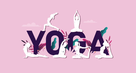 Drawing inspired by global yoga day practice