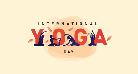Visual representation of international yoga day theme