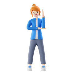 woman stylish models 3d illustration