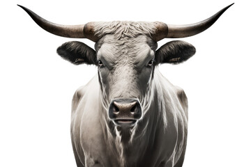 Naklejka premium bull on a transparant background, PNG, Generative Ai