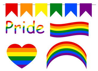 LGBTQ recruitment. A symbol of the LGBT pride community. Vector illustration