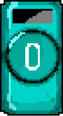 Fototapeta premium energy power bank game pixel art retro vector. bit energy power bank. old vintage illustration