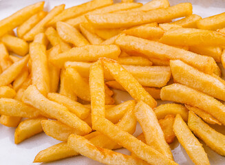 Crispy french fries ready to eat