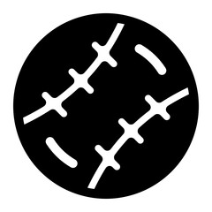 Baseball Glyph Icon