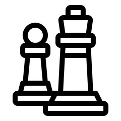 Chess Line Icon