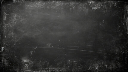Empty black chalkboard. Generative AI