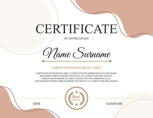 certificate of completion template vector