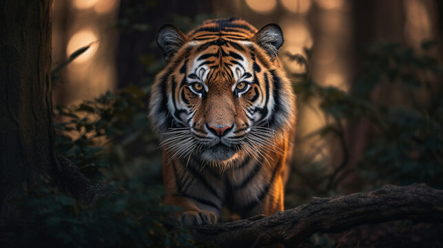 a tiger in the jungle