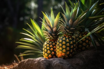Obraz premium pineapples