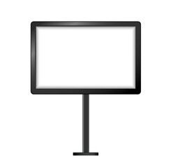 Street sign hanging mounted illuminated lightbox isolated on transparent background. realistic empty blank mockup template. Vector