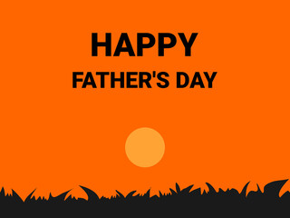 fathers Day vector illustration flat design