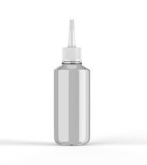 3D bottle Jar mockup for packaging on isolate white background