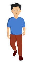 Boy walking
