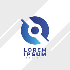 Gradien design logo modern simple  template 