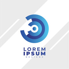 Gradien design logo modern simple  template 